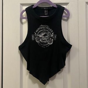 Forever 21 Motorcyle V Cut Tank Top